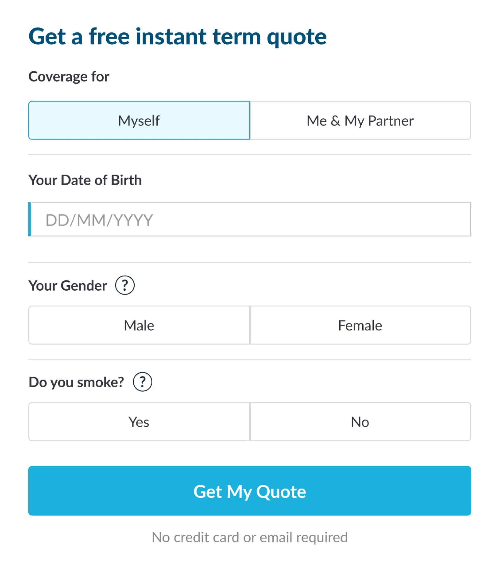 Form placeholder