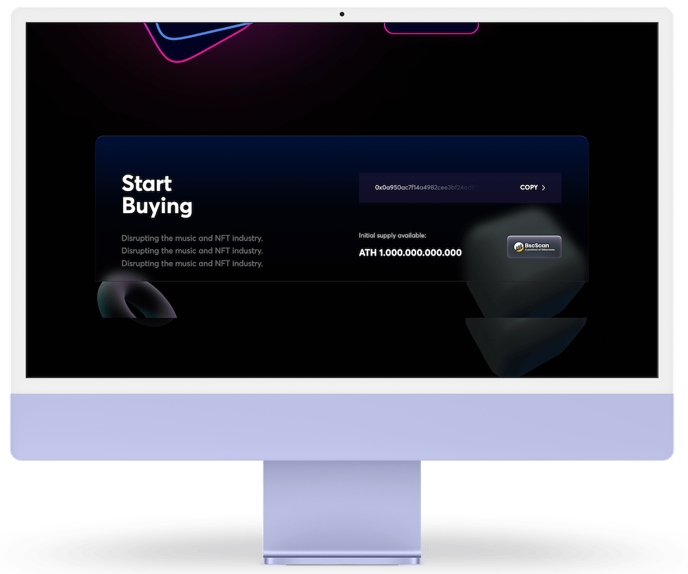 nft web design and web development