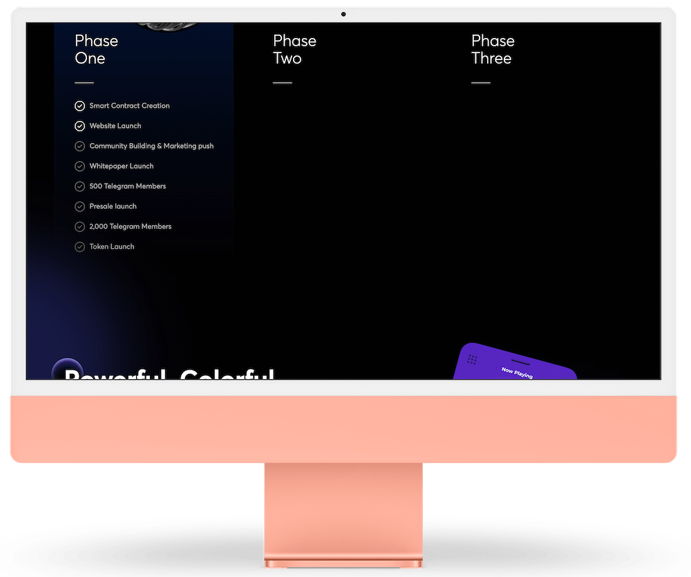 nft web design and web development