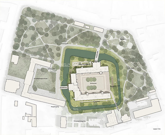 Wettbewerb Anerkennung - Sanierung und Neugestaltung Schloss Köthen