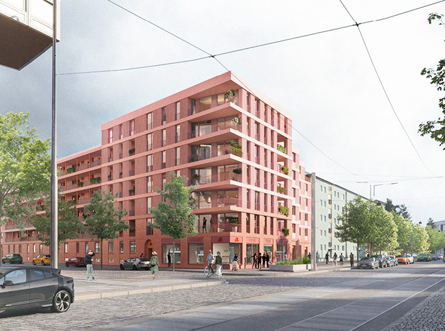 Wettbewerb 2. Preis - Neubau Wohnanlage Reißiger Straße / Nicolaistraße Dresden