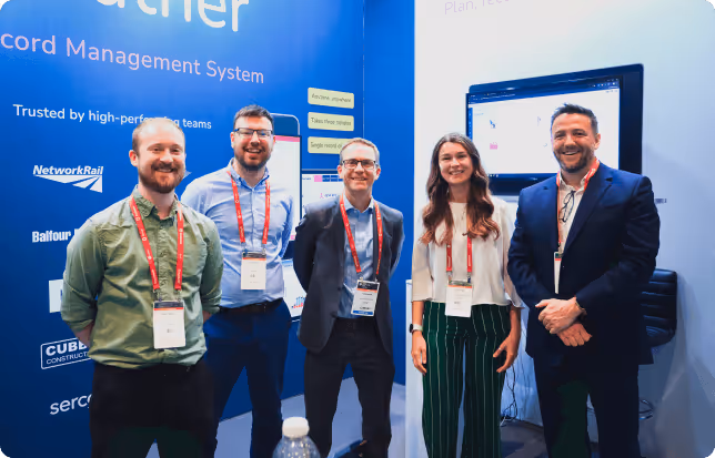 Team Gather at Digital Construction Week 2024 at London ExCeL