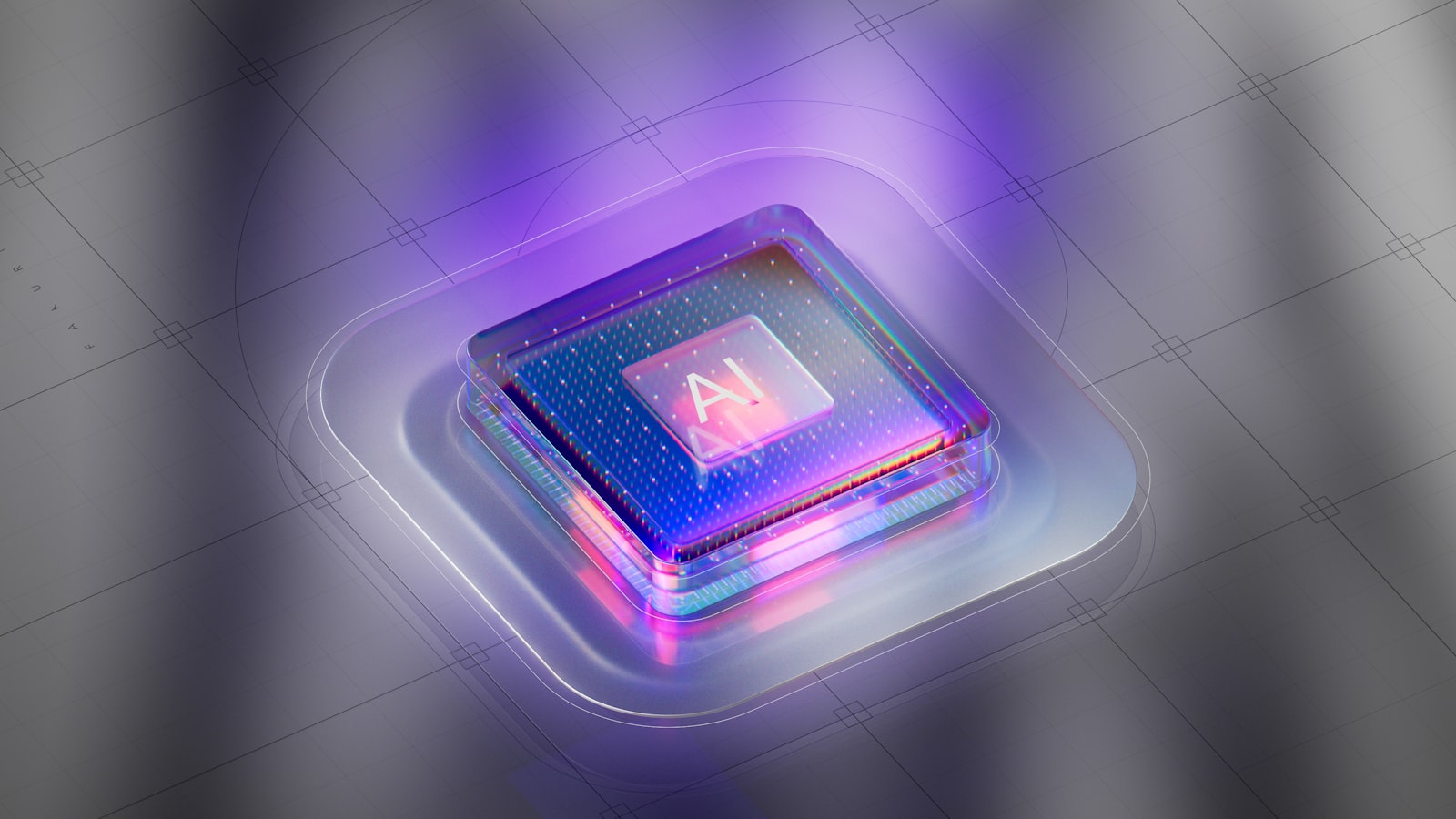 Abstract glowing cube representing AI-generated code and modern web building tools