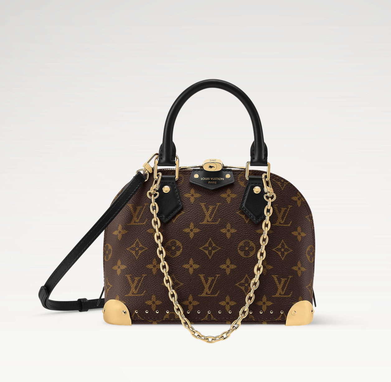Louis Vuitton Alma Trunk Cruise 2026 bag Monaco Grand Prix podium gold embellishment