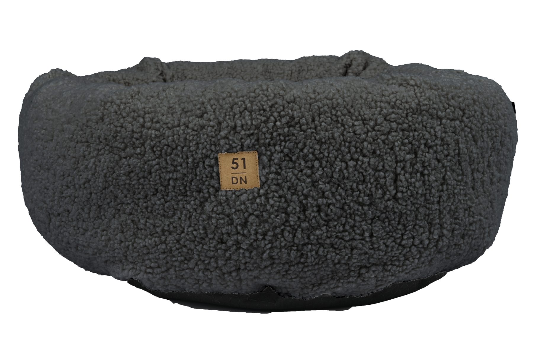 Dark grey Montana cat donut bed by 51 Degrees North