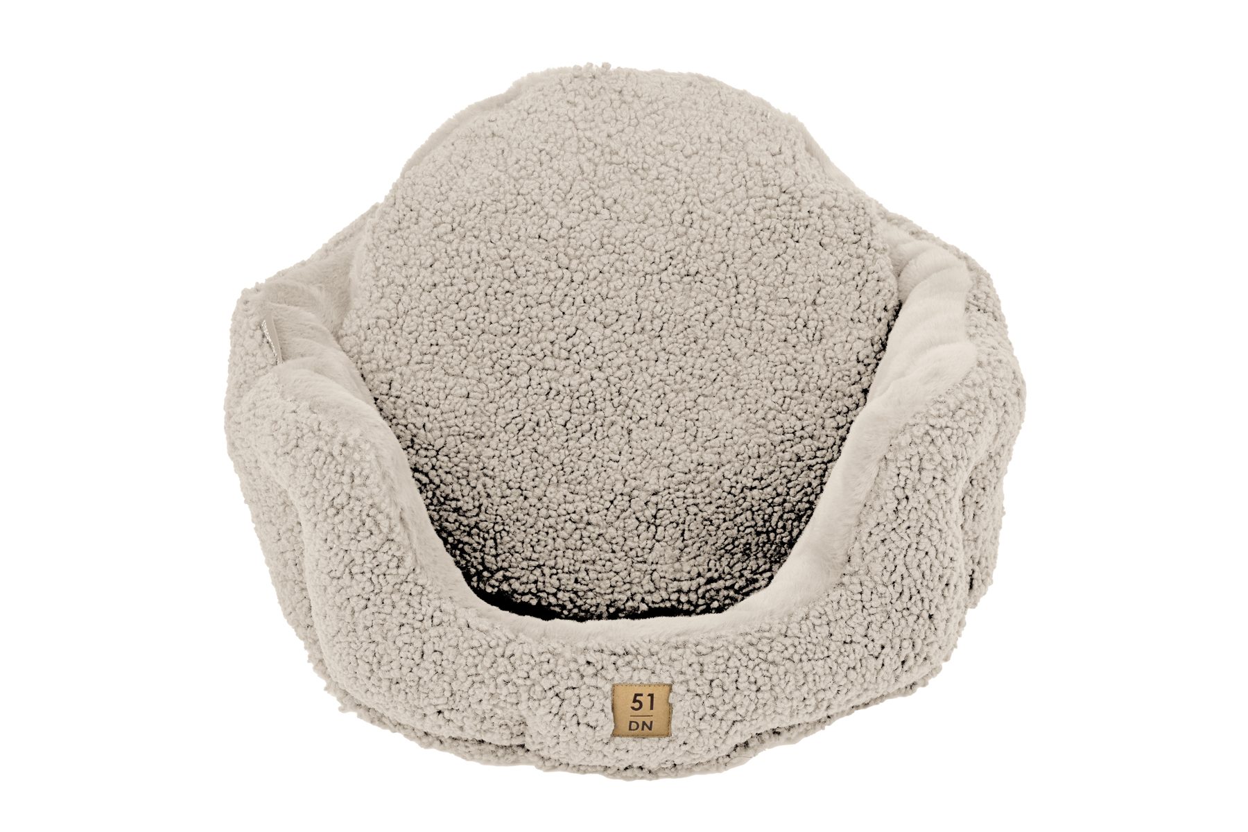 Beige Montana round softbed by 51 Degrees North