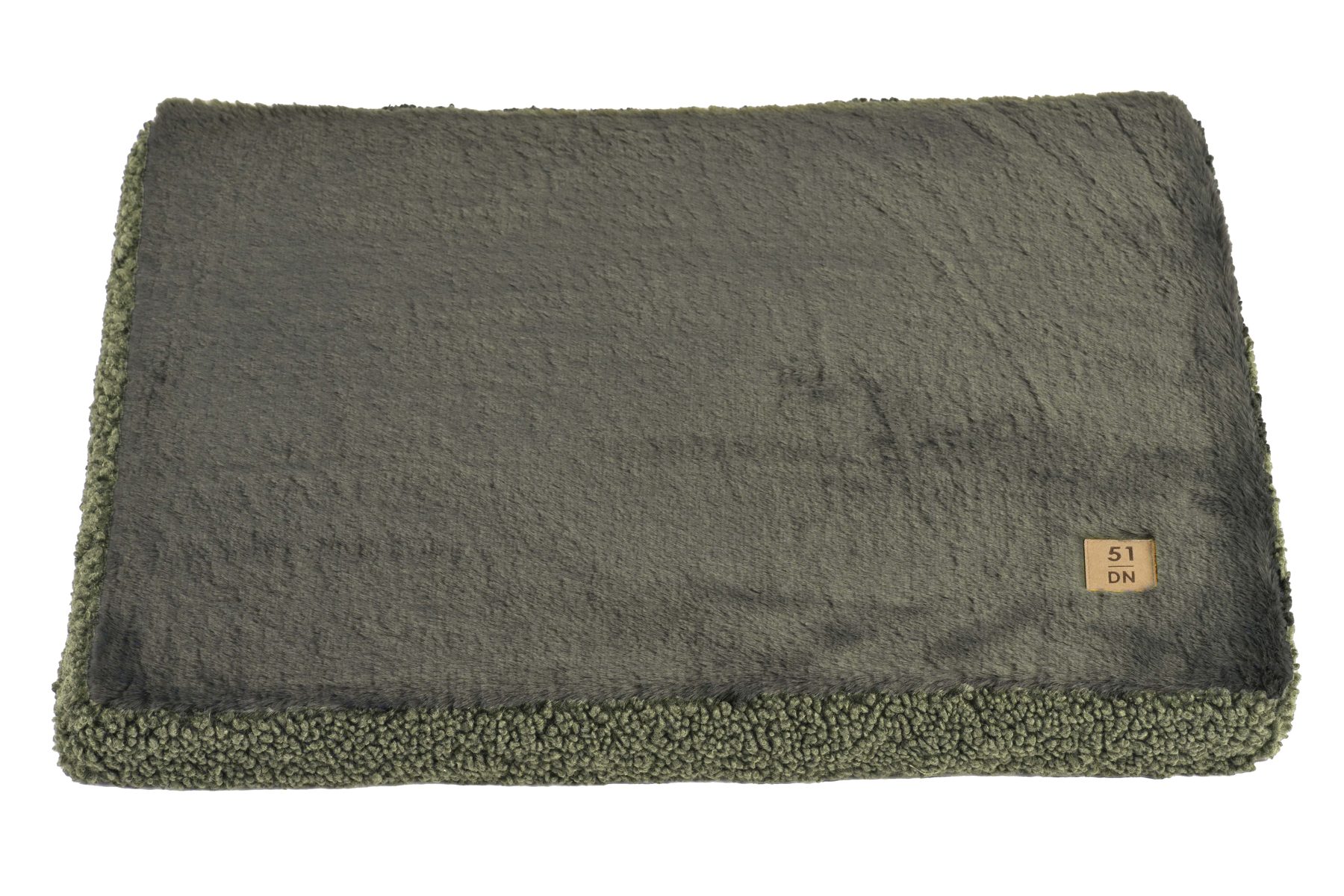 Green Montana dog mattress by 51 Degrees North