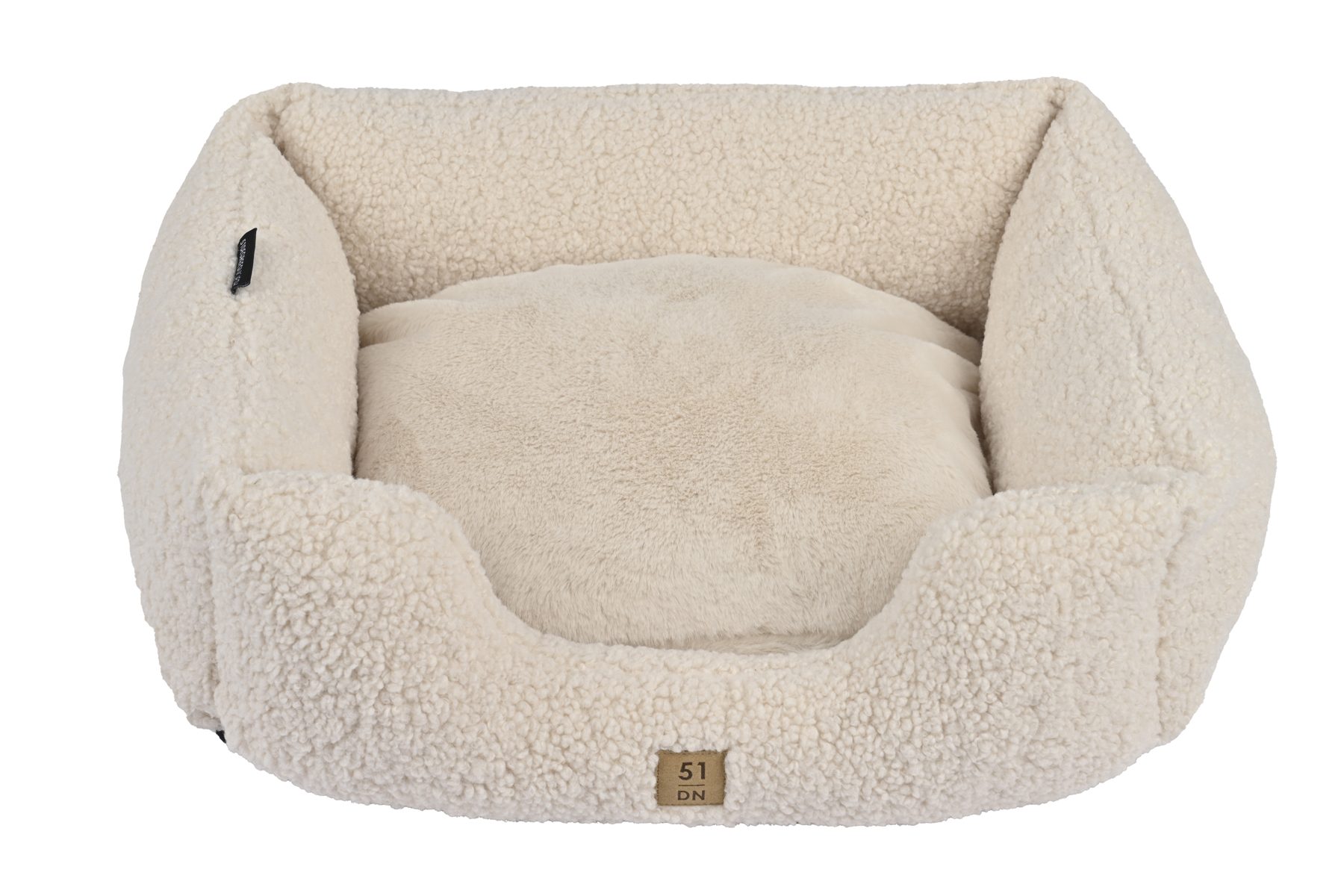Beige Montana softbed by 51 Degrees North with a soft, curly rim
