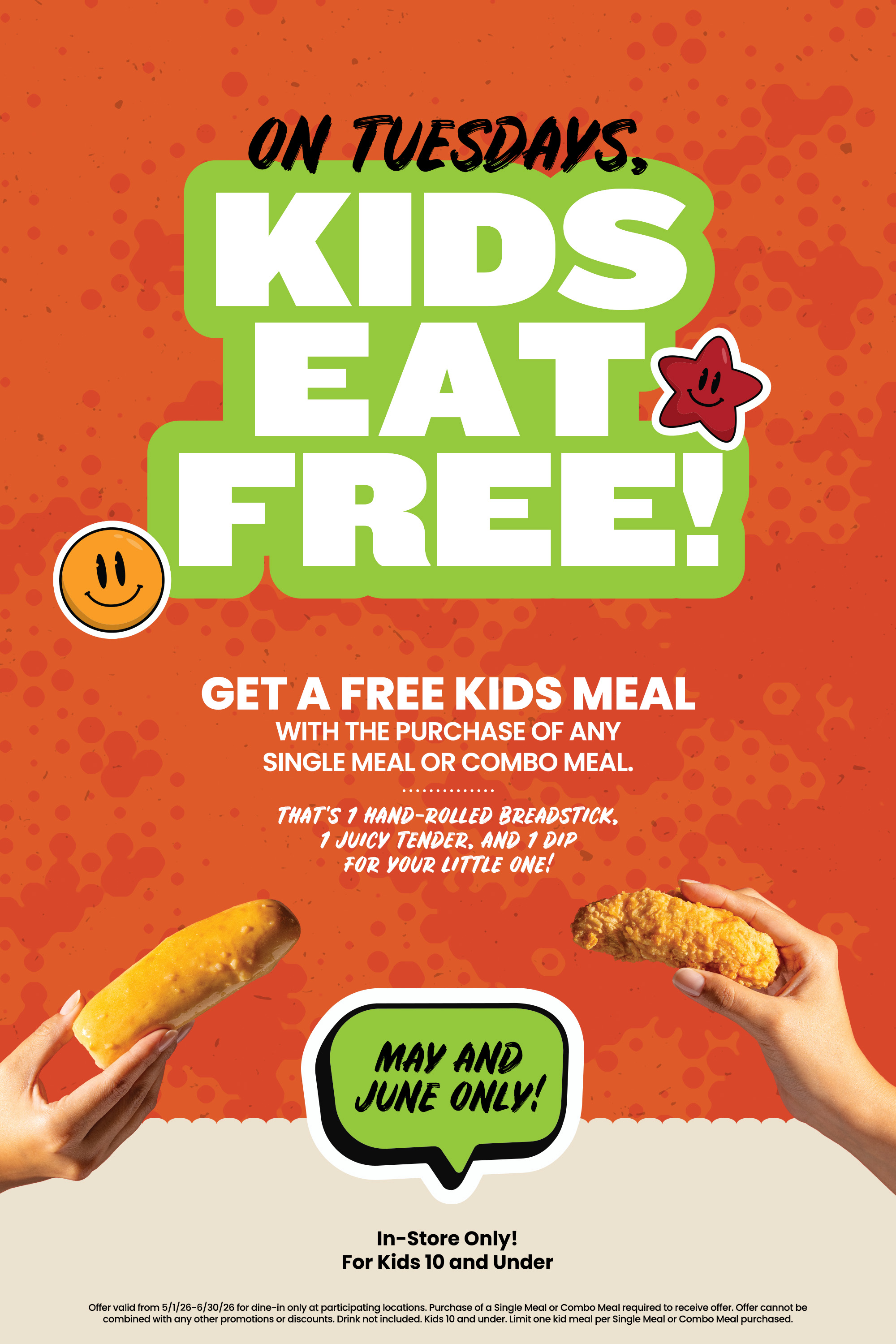 On Tuesdays, Kids Eat Free!