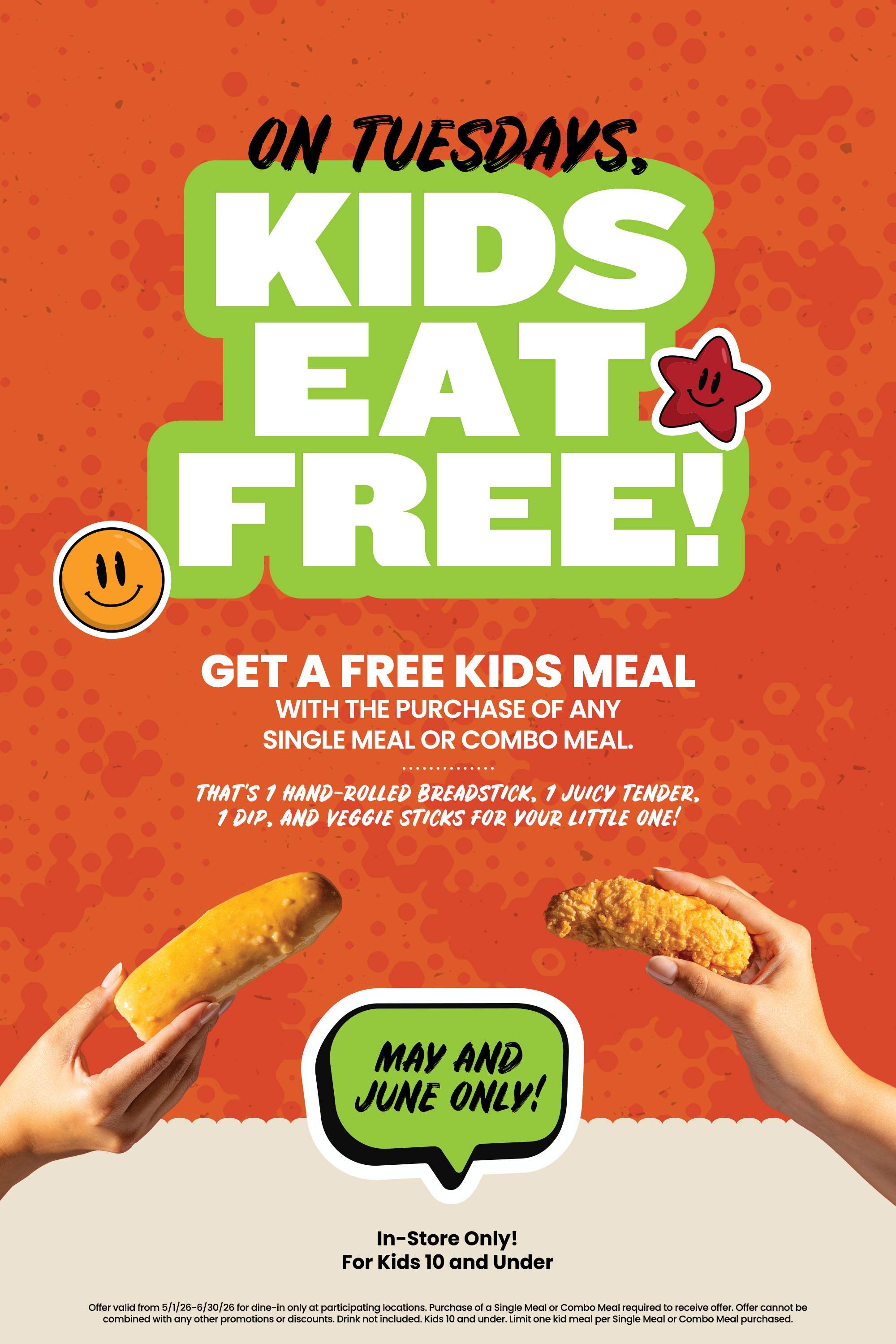 On Tuesdays, Kids Eat Free!
