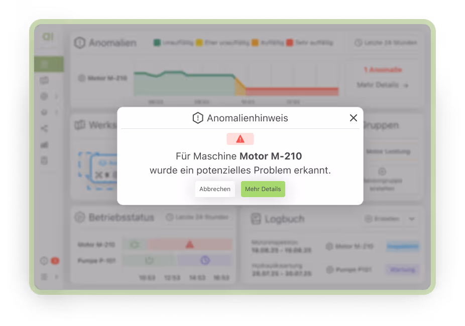 Darstellung der Softwarelösung von aiomatic