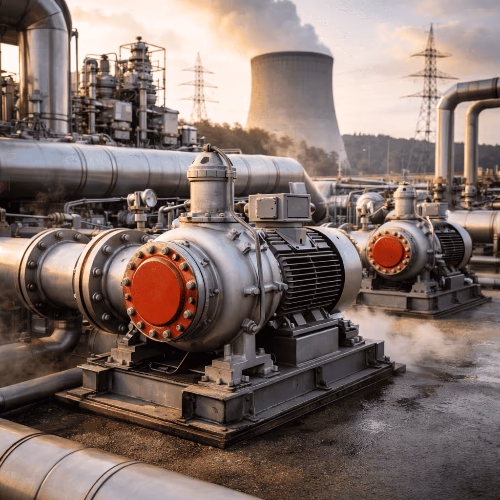 Pumpe beim Energieversorger