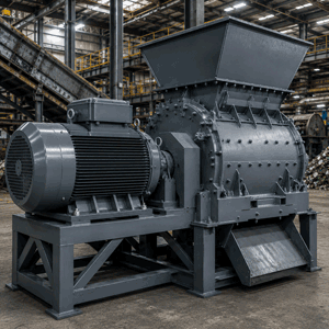 Mühle in der Recyclingindustrie