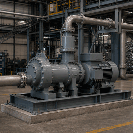 Compressor in the recycling industry