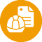 logo de batappli : casque de chantier avec facture