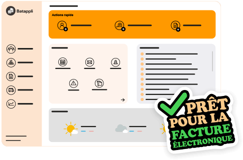 Batappli logiciel bâtiment coforme et prêt pour la facture électronique BTP