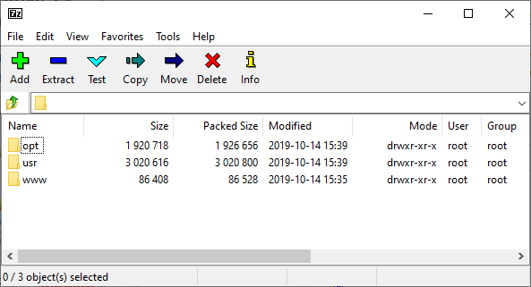 Update Package Contents