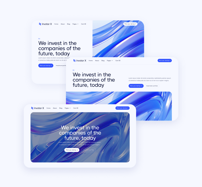 Invstor X - 60 Sections Included - Investment Firm Webflow Template