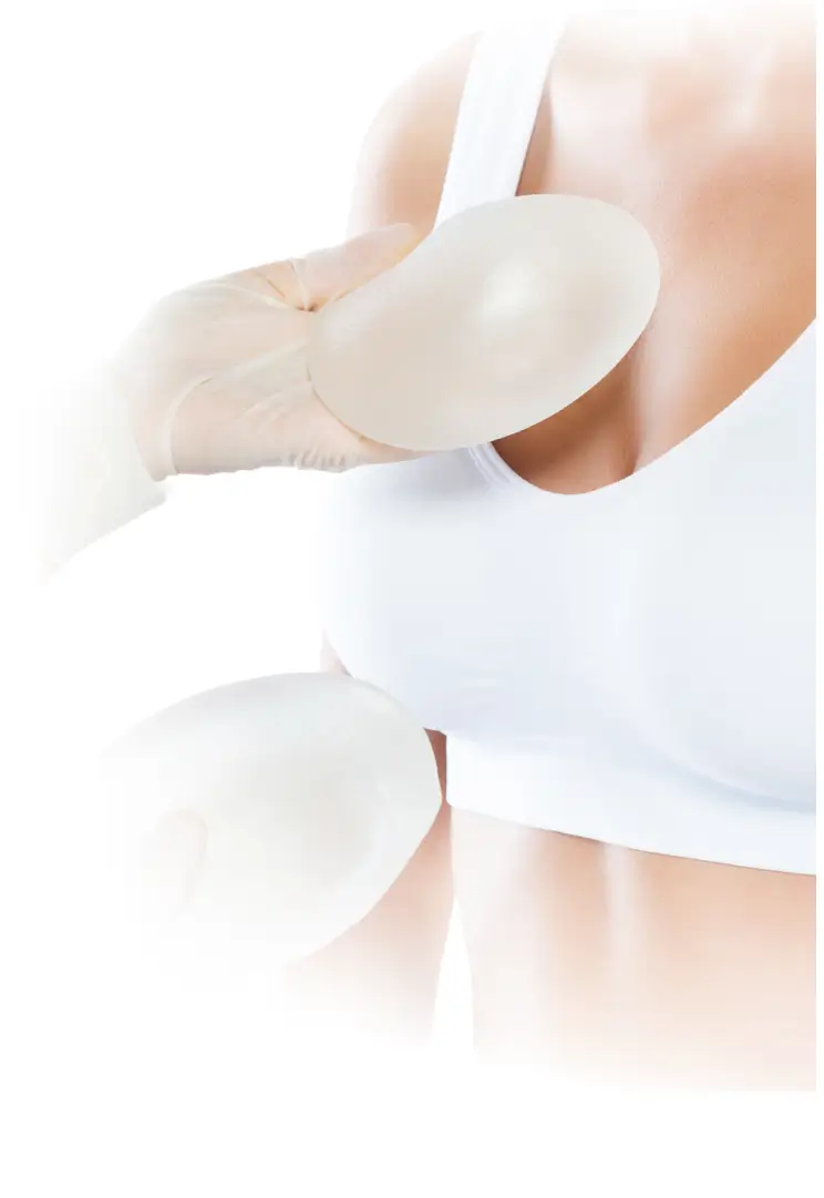 Close-up of woman in white sports bra

