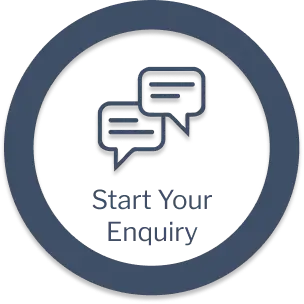 Icon of two overlapping speech bubbles inside a circle with the text 'Start Your Session' below.