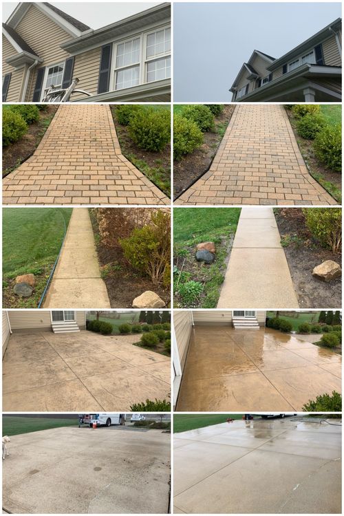 Pressure Washing Before and After Photos