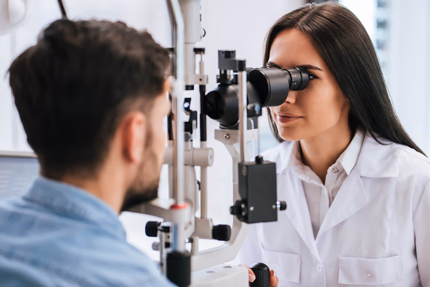 Phycologist talking to patient