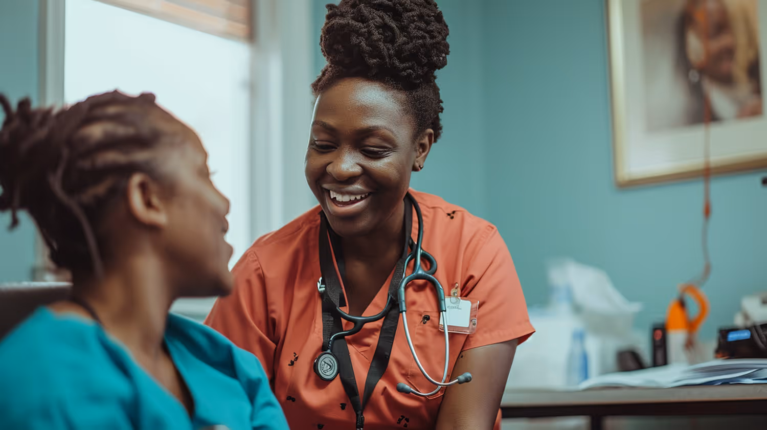 Stock Photo, Nurse and Patient