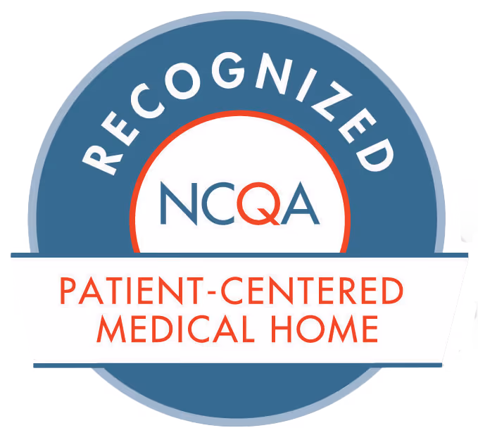 A logo badge for recognition of being a patient-centered-medical home