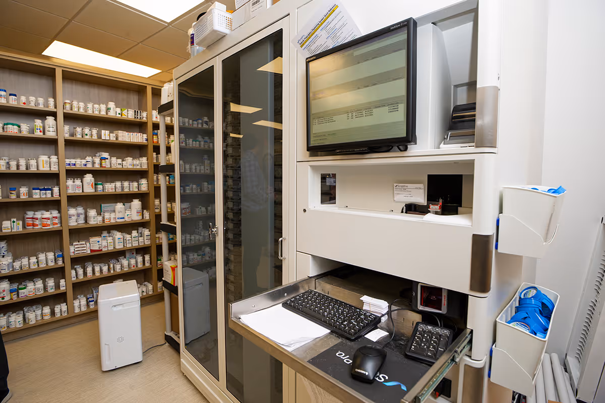 A pharmacy robot in our primary location. 
