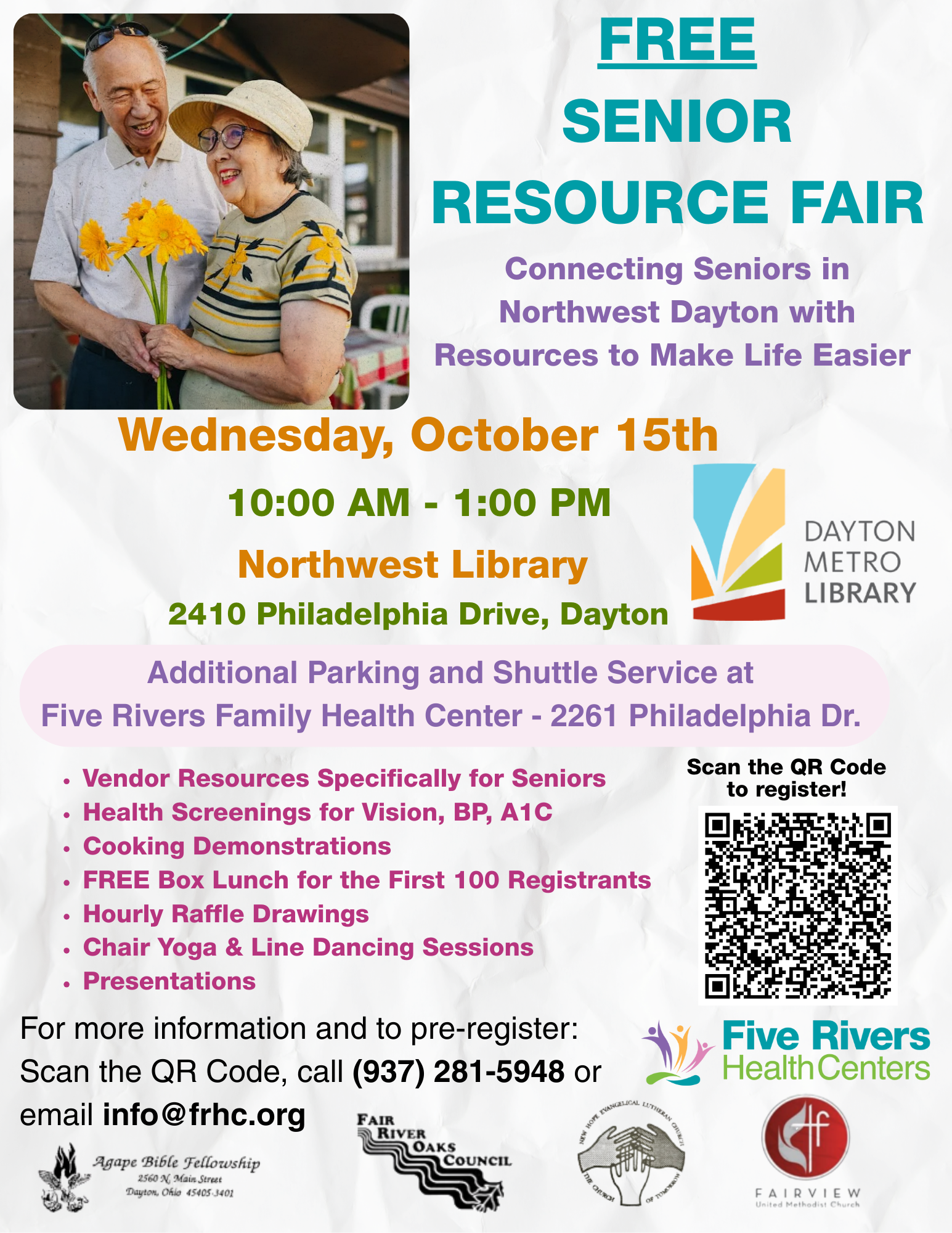 FREE Northwest Dayton Senior Resource Fair!