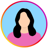 Smiling woman with dark hair pulled back wearing a black top against a plain light background.