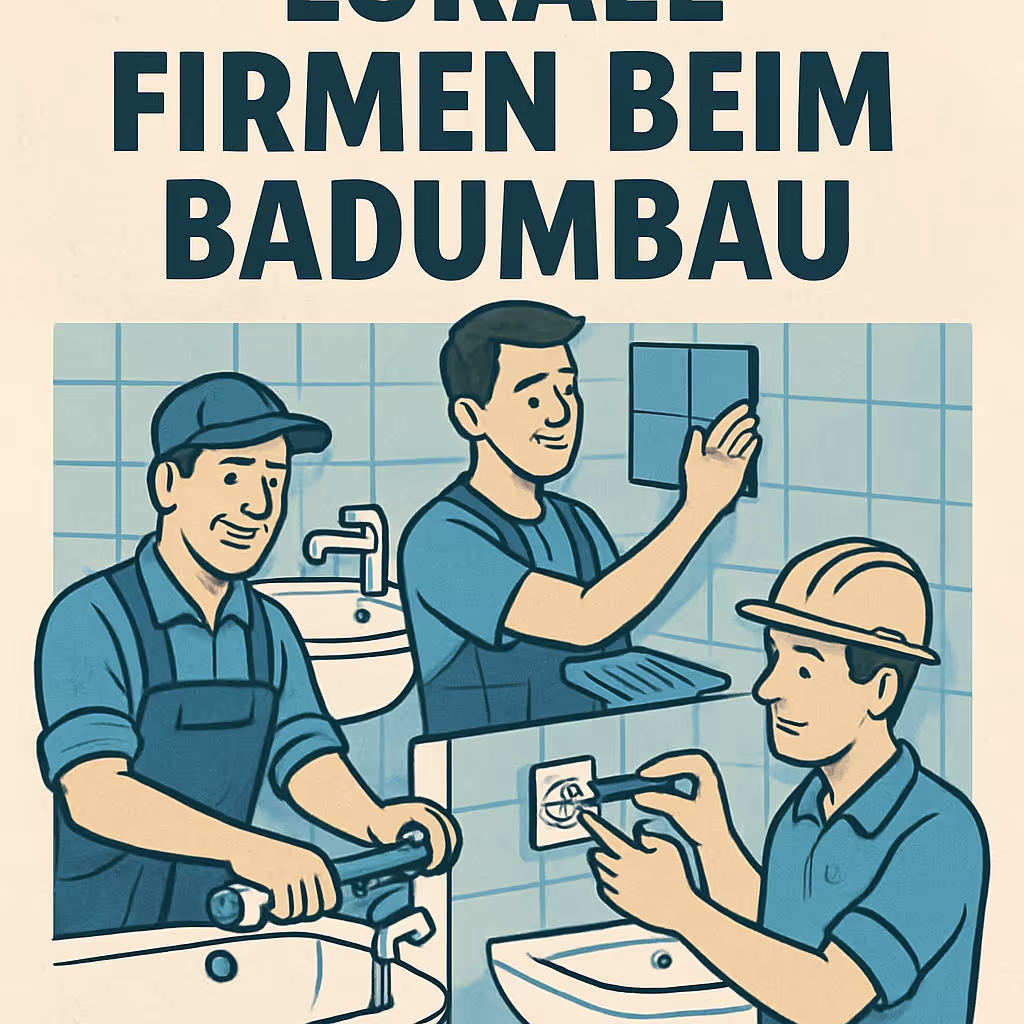 Lokale Firmen beim Badumbau