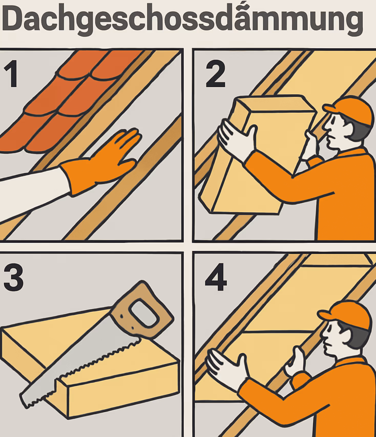 Schritt-für-Schritt-Anleitung zur Dachgeschossdämmung