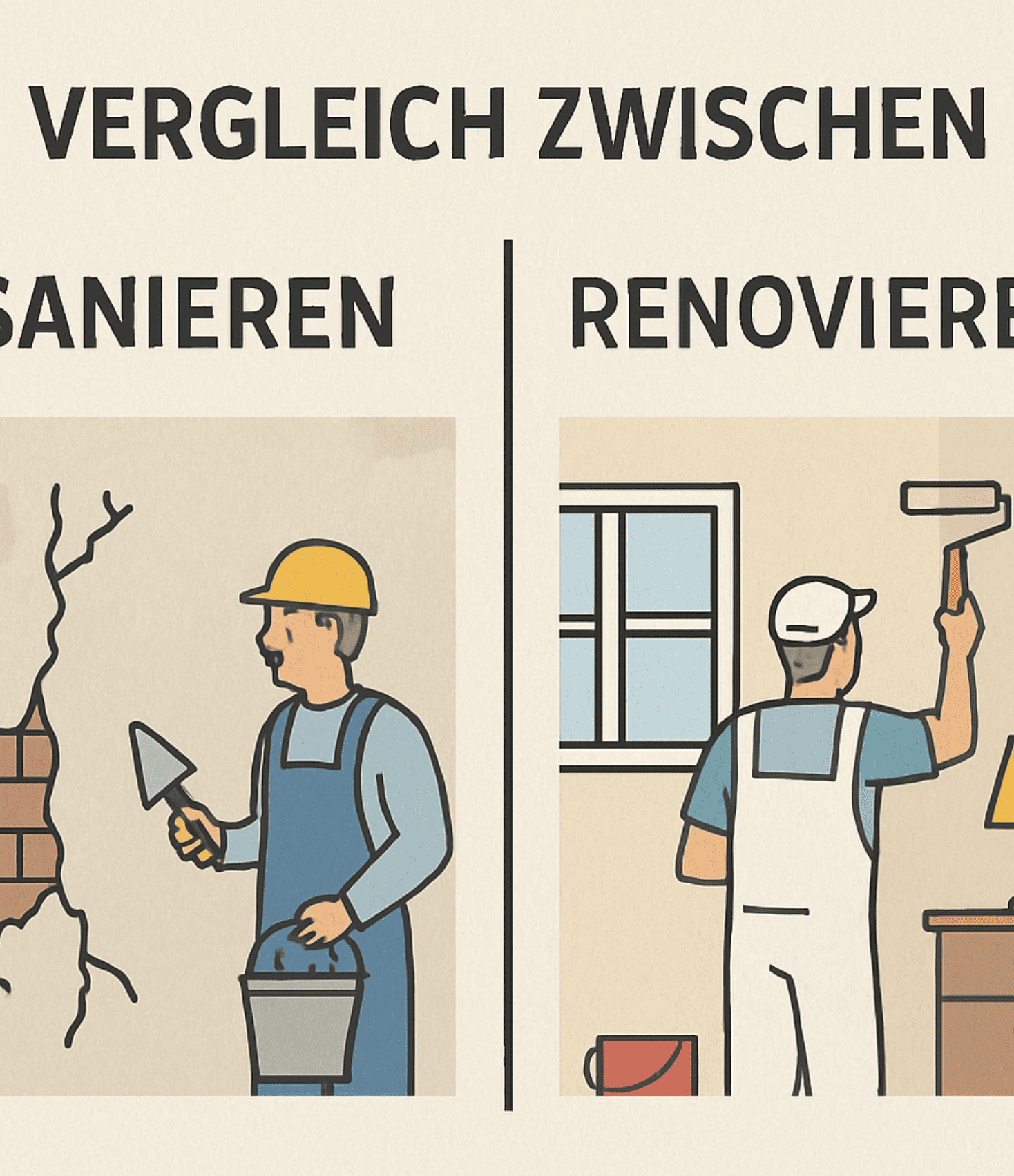 Sanieren oder Renovieren – der klare Unterschied