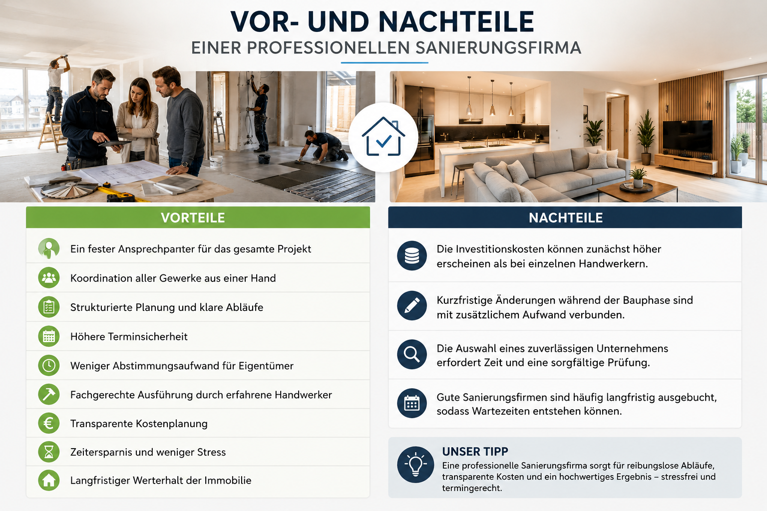 Die beste Sanierungsfirma in München finden: Tipps für Haus- und Wohnungseigentümer
