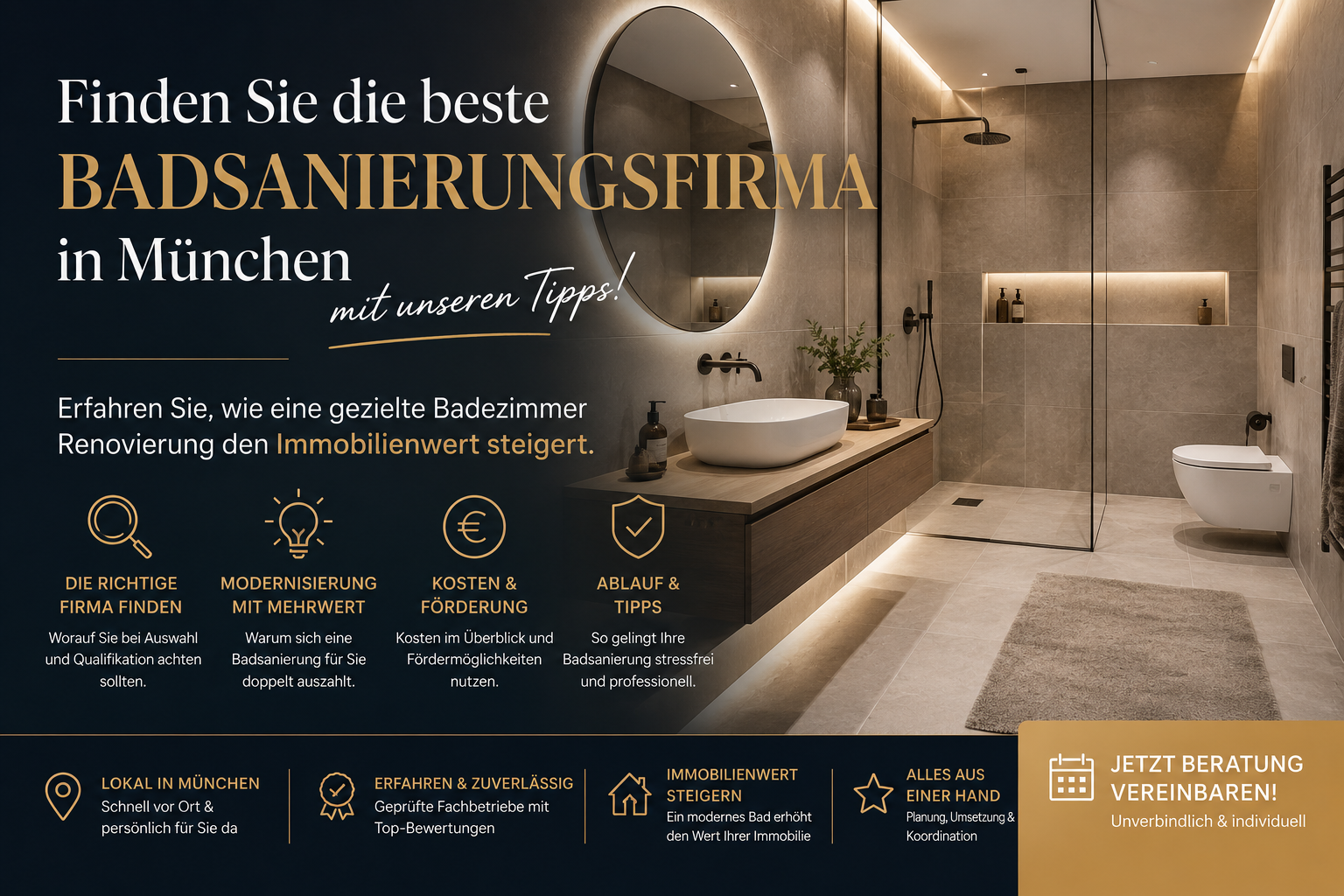 Badsanierungsfirma in München finden