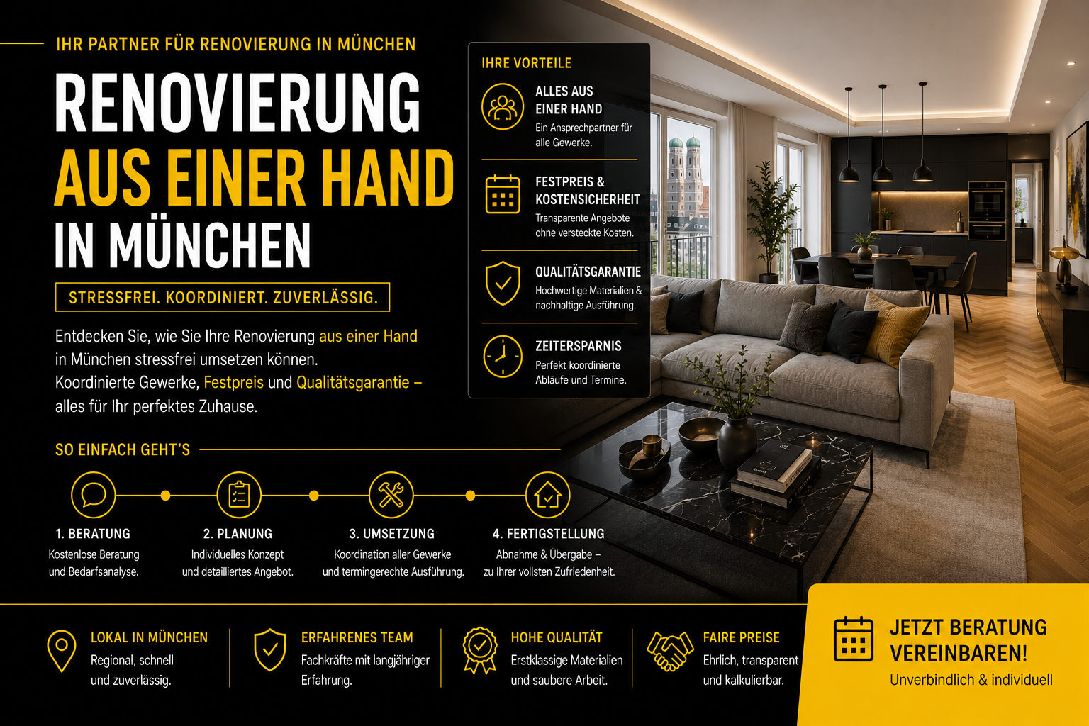Renovierung in München: Alles aus einer Hand