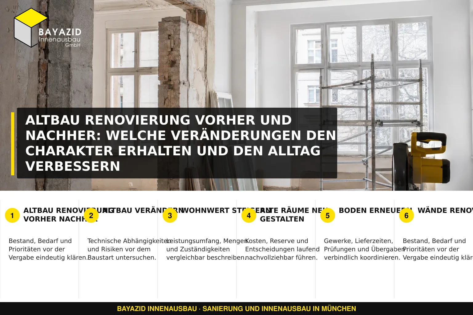 Altbau Renovierung vorher und nachher: Welche Veränderungen den Charakter erhalten und den Alltag verbessern