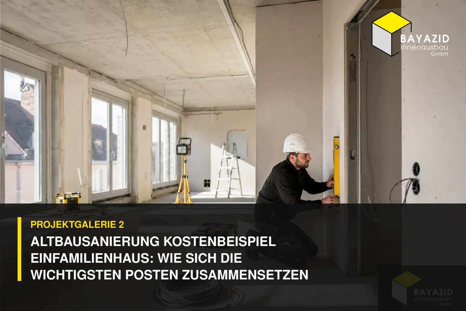 Projektgalerie 2: Altbausanierung Kostenbeispiel Einfamilienhaus: Wie sich die wichtigsten Posten zusammensetzen