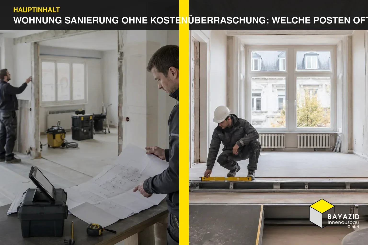 Wohnung Sanierung ohne Kostenüberraschung: Welche Posten oft vergessen werden