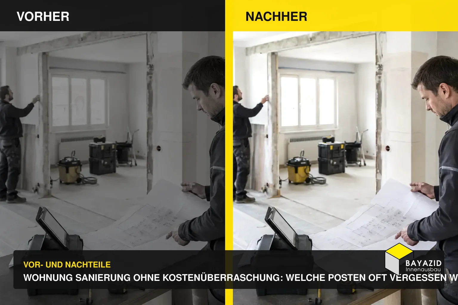 Wohnung Sanierung ohne Kostenüberraschung: Welche Posten oft vergessen werden