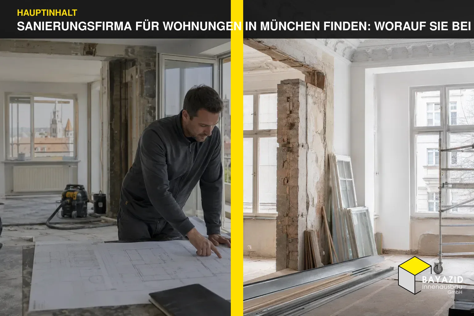 Sanierungsfirma für Wohnungen in München finden: Worauf Sie bei Angebot und Koordination achten sollten
