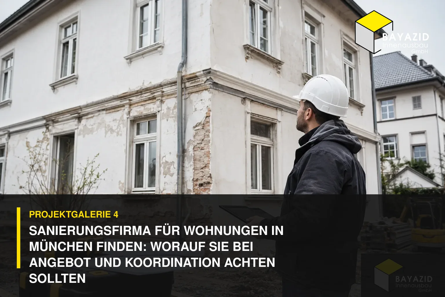 Projektgalerie 4: Sanierungsfirma für Wohnungen in München finden: Worauf Sie bei Angebot und Koordination achten sollten