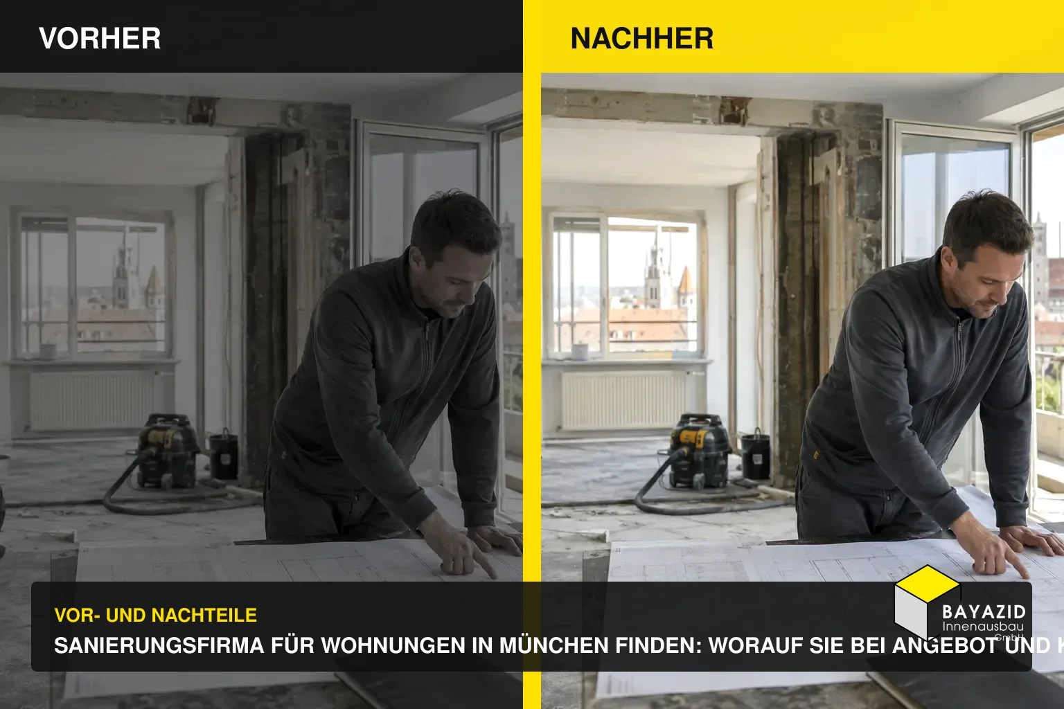 Sanierungsfirma für Wohnungen in München finden: Worauf Sie bei Angebot und Koordination achten sollten