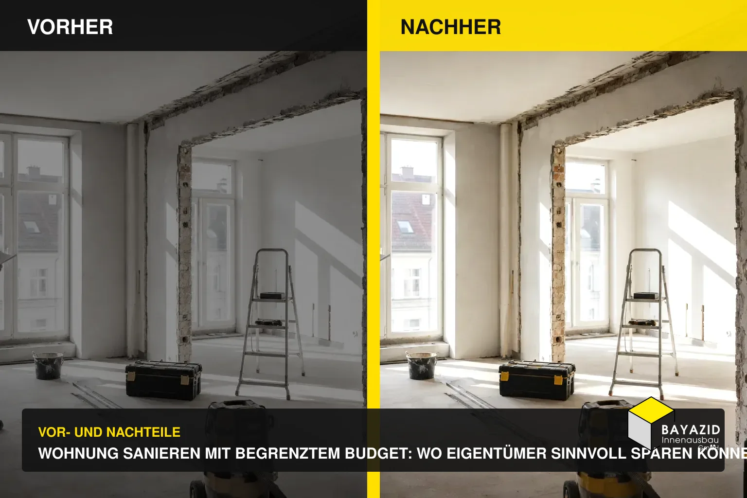 Wohnung sanieren mit begrenztem Budget: Wo Eigentümer sinnvoll sparen können