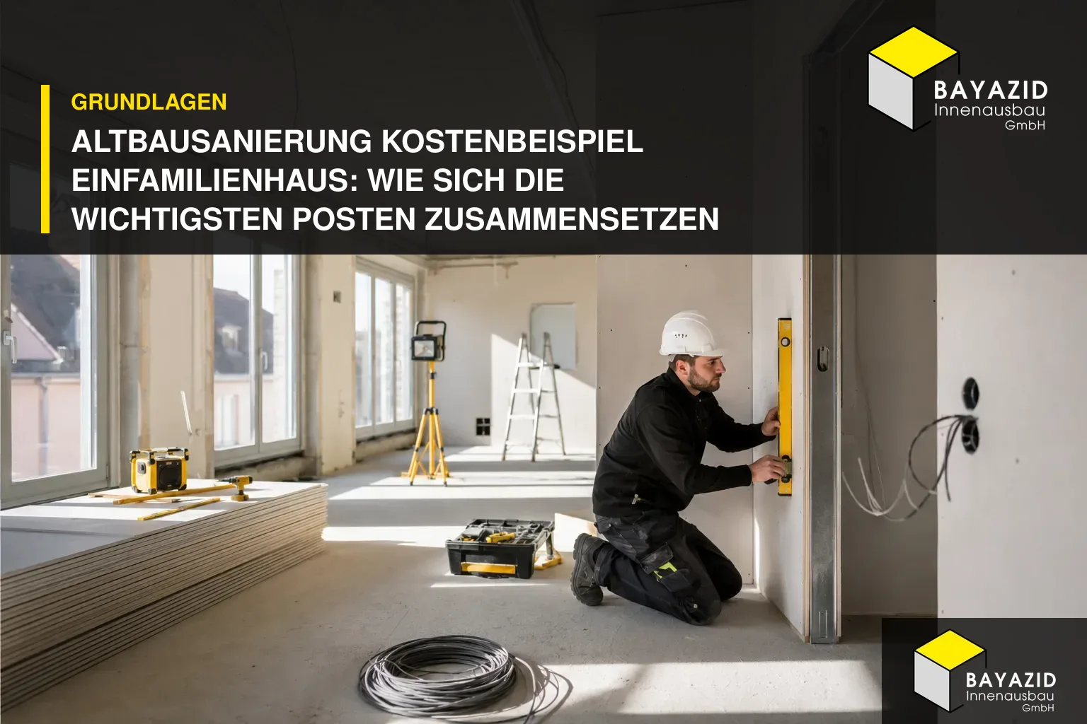 Altbausanierung Kostenbeispiel Einfamilienhaus: Wie sich die wichtigsten Posten zusammensetzen