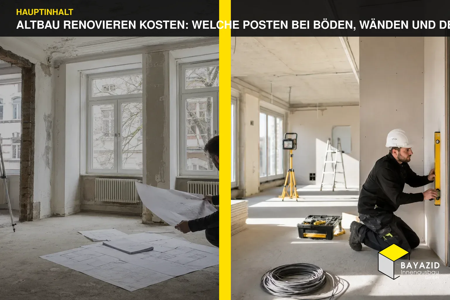 Altbau renovieren Kosten: Welche Posten bei Böden, Wänden und Decken entstehen