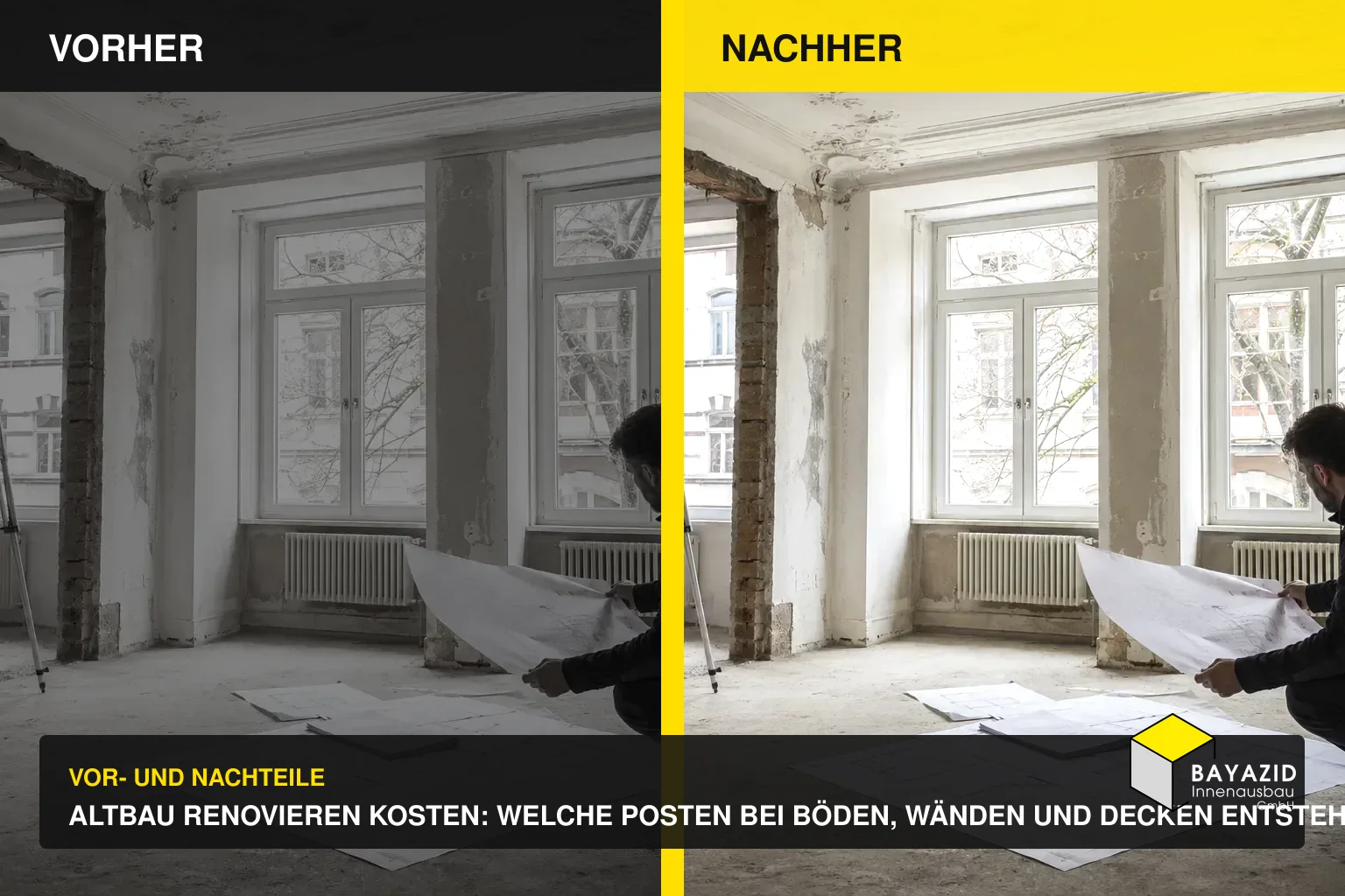 Altbau renovieren Kosten: Welche Posten bei Böden, Wänden und Decken entstehen