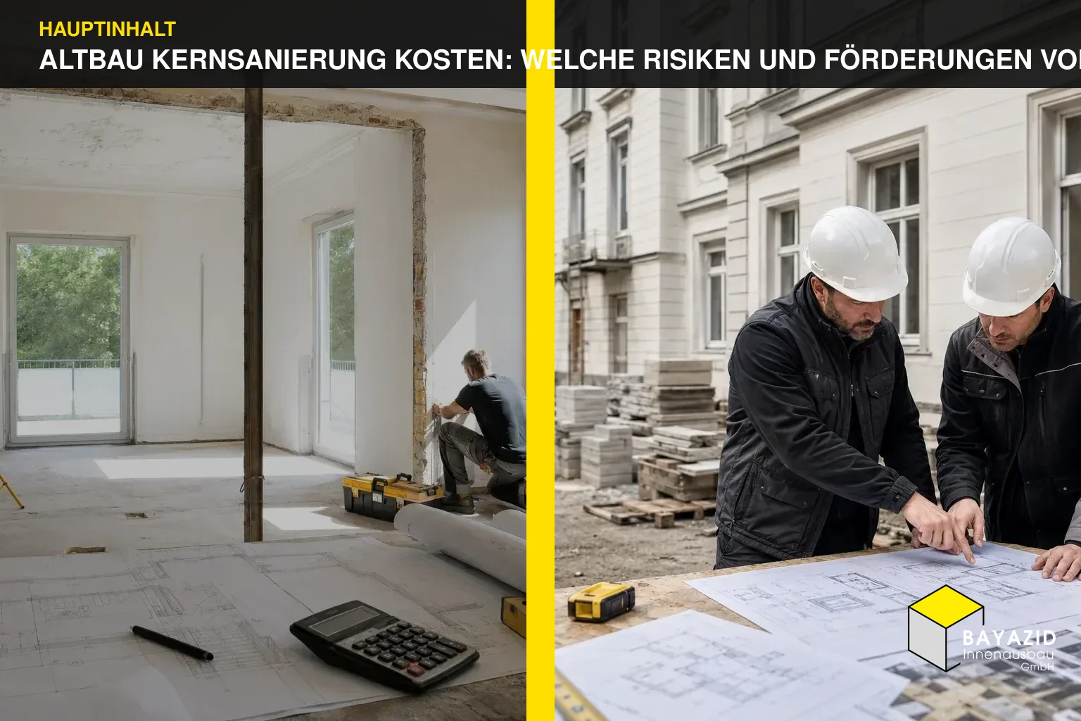 Altbau Kernsanierung Kosten: Welche Risiken und Förderungen vor dem Angebot relevant sind