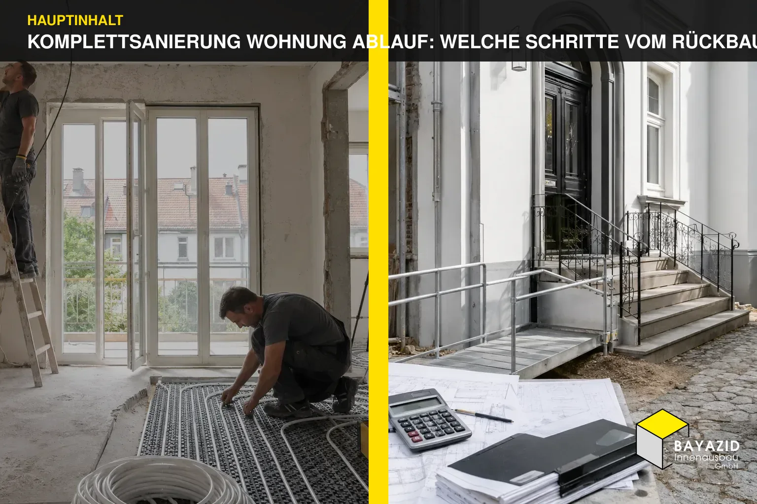 Komplettsanierung Wohnung Ablauf: Welche Schritte vom Rückbau bis zur Übergabe wichtig sind